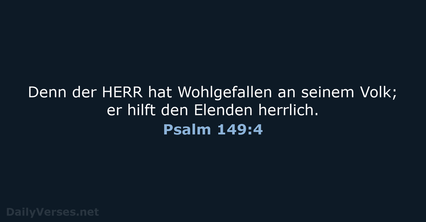 Psalm 149:4 - LU12