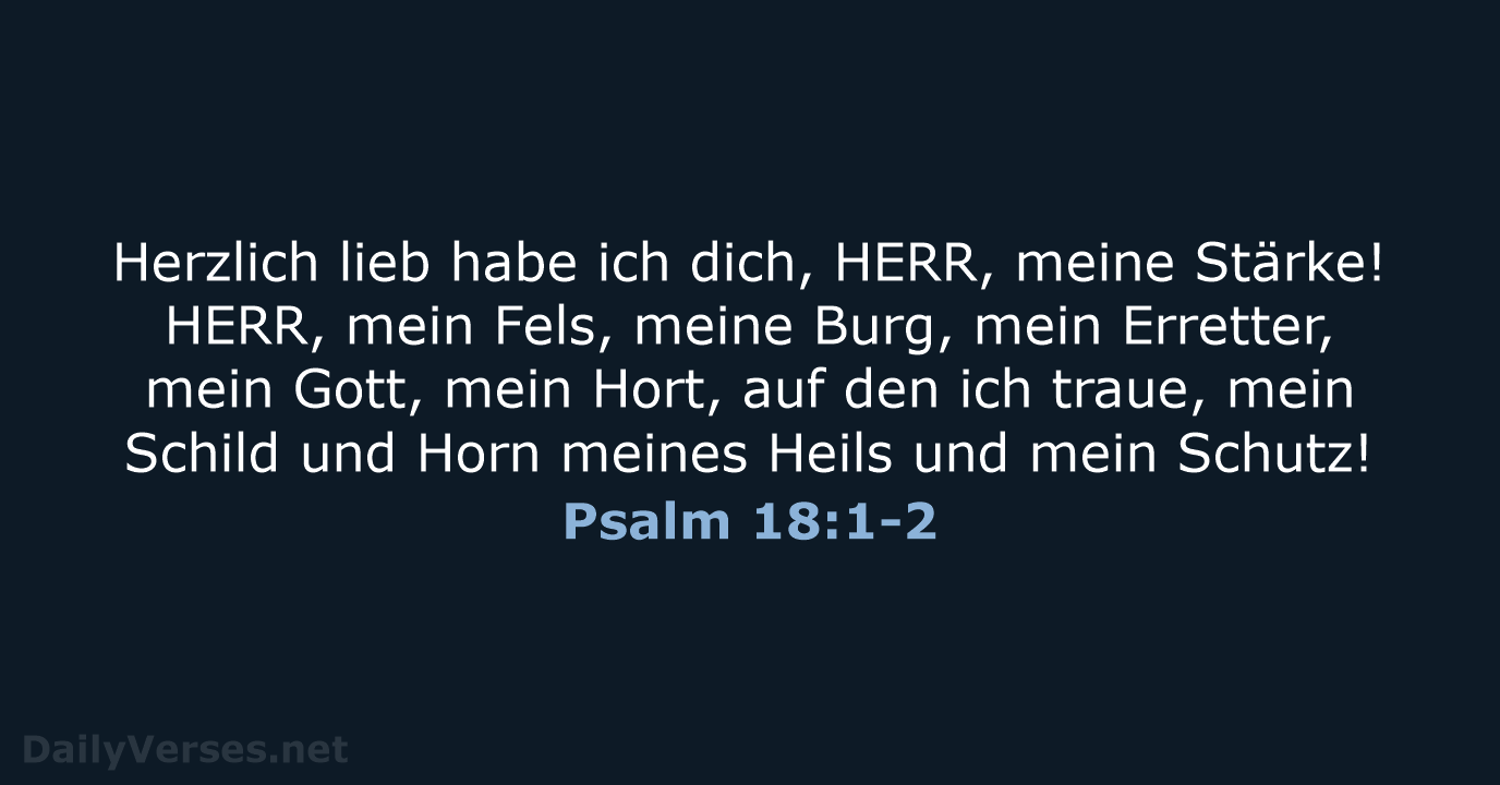 Psalm 18:1-2 - LU12