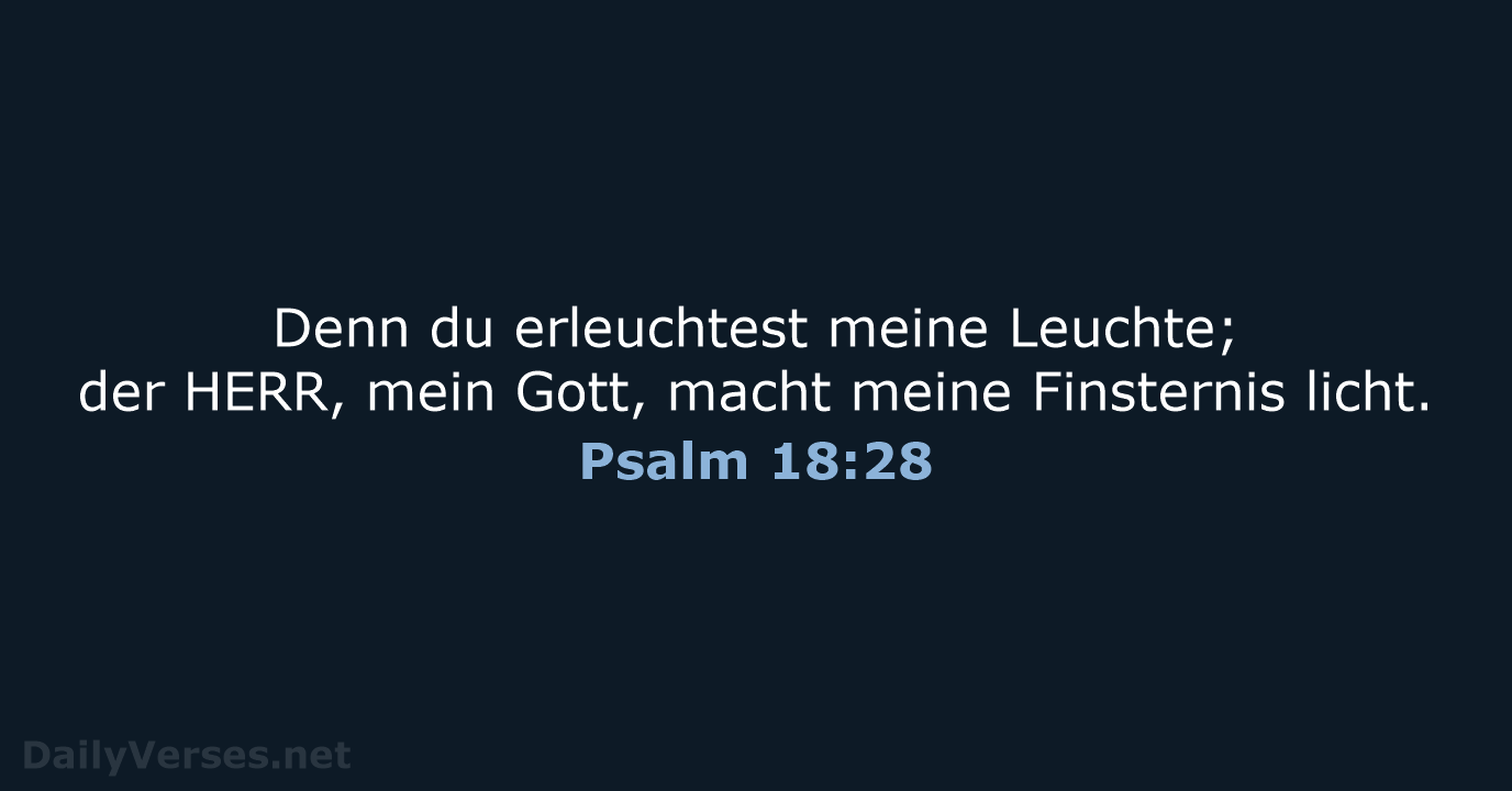 Psalm 18:28 - LU12