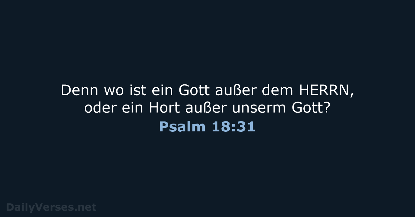 Psalm 18:31 - LU12