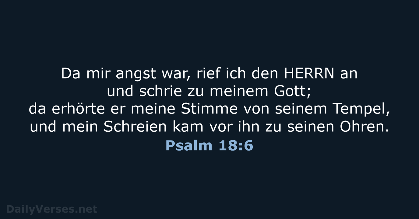 Psalm 18:6 - LU12