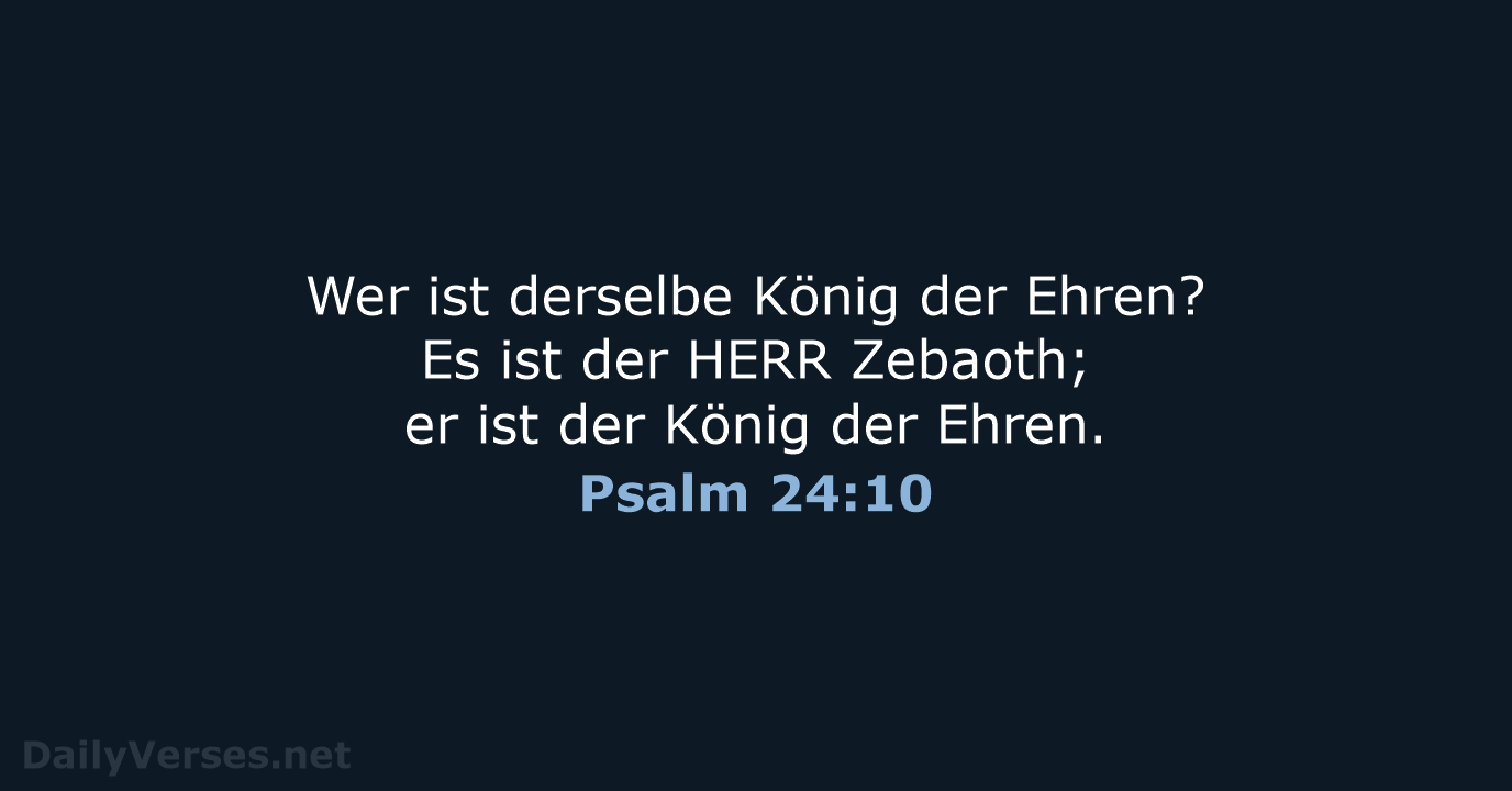 Psalm 24:10 - LU12