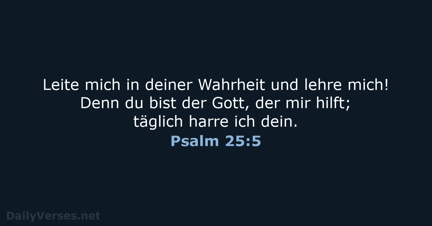 Psalm 25:5 - LU12