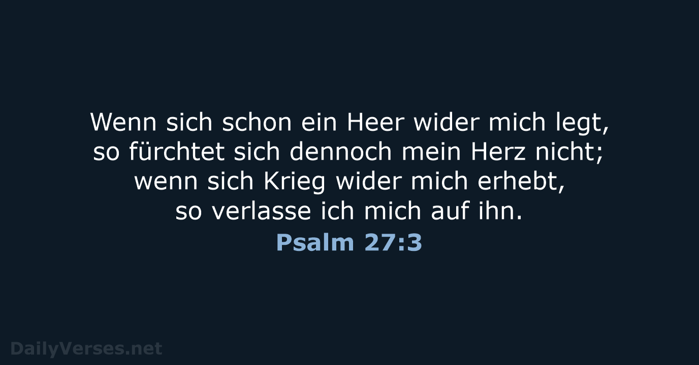 Psalm 27:3 - LU12