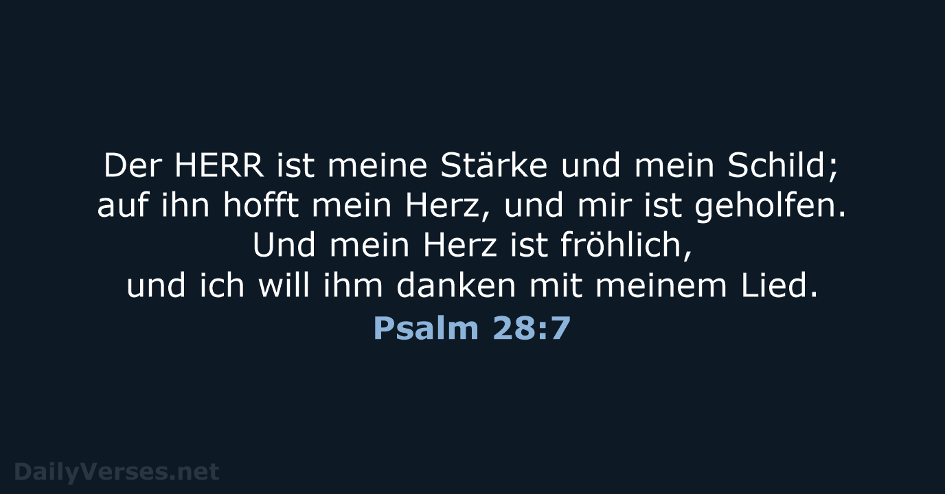 Psalm 28:7 - LU12