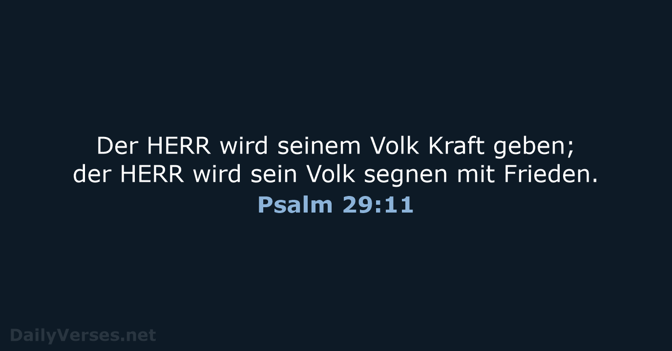 Psalm 29:11 - LU12