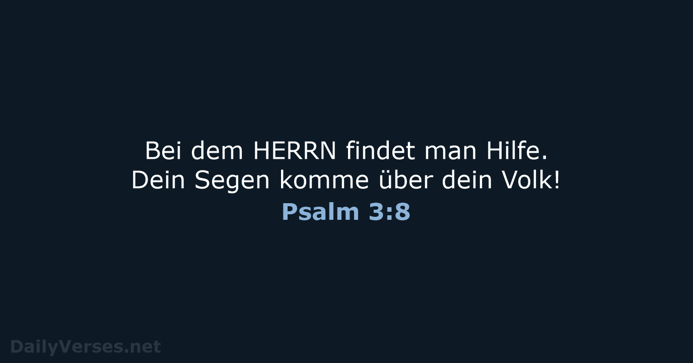 Psalm 3:8 - LU12