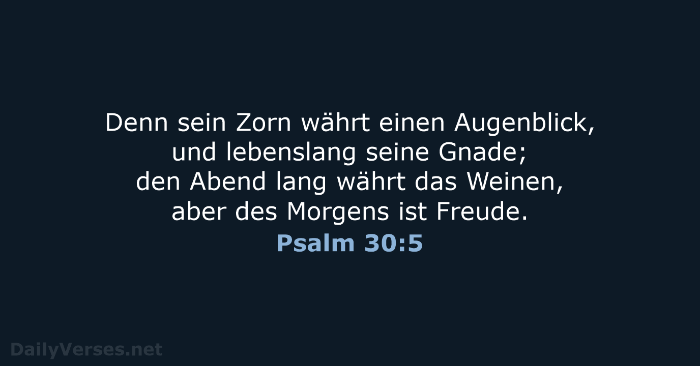 Psalm 30:5 - LU12