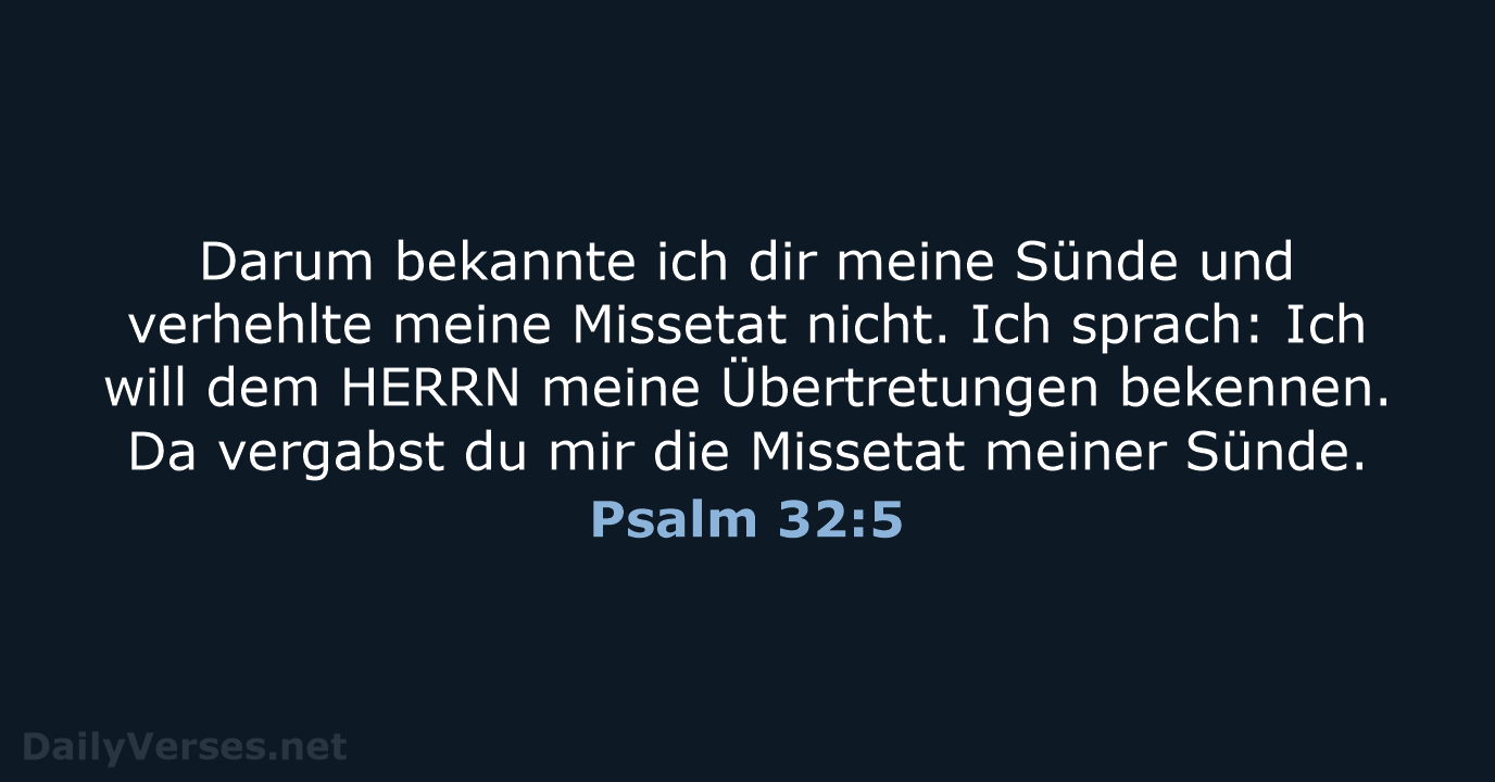 Psalm 32:5 - LU12