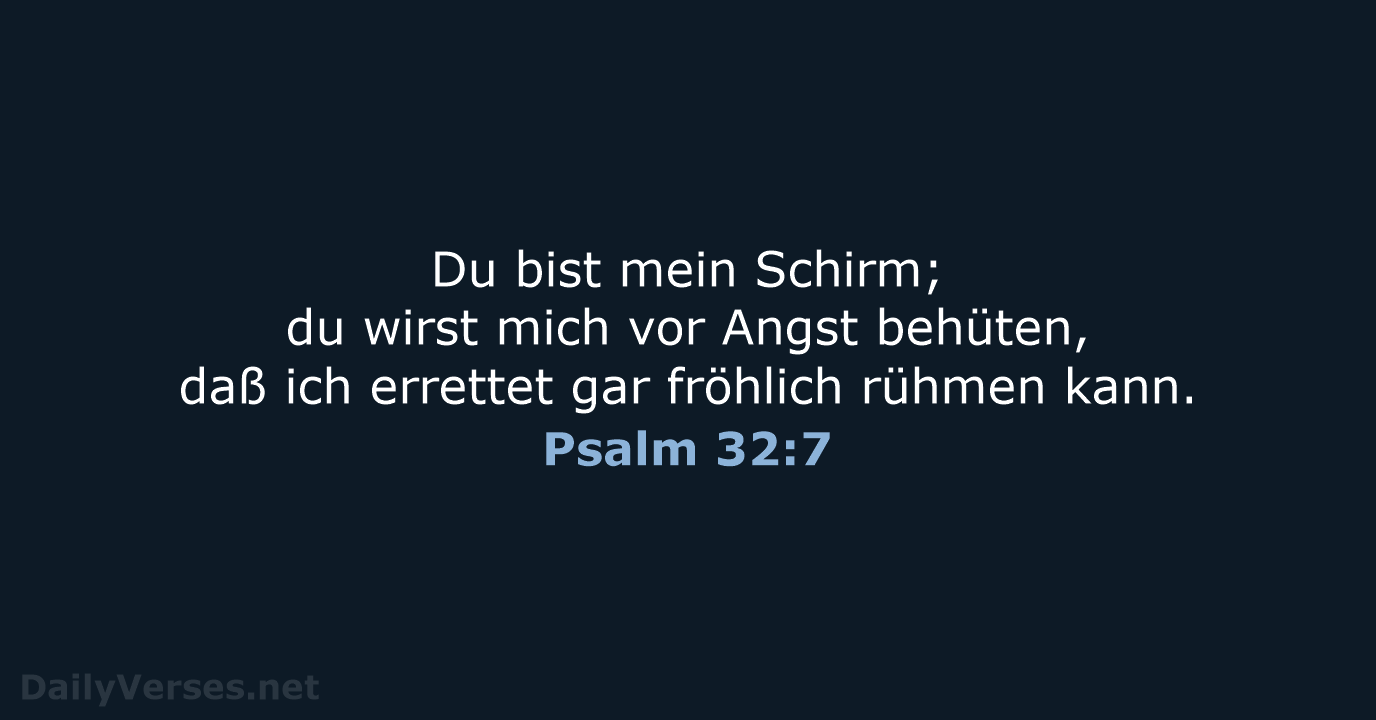 Psalm 32:7 - LU12