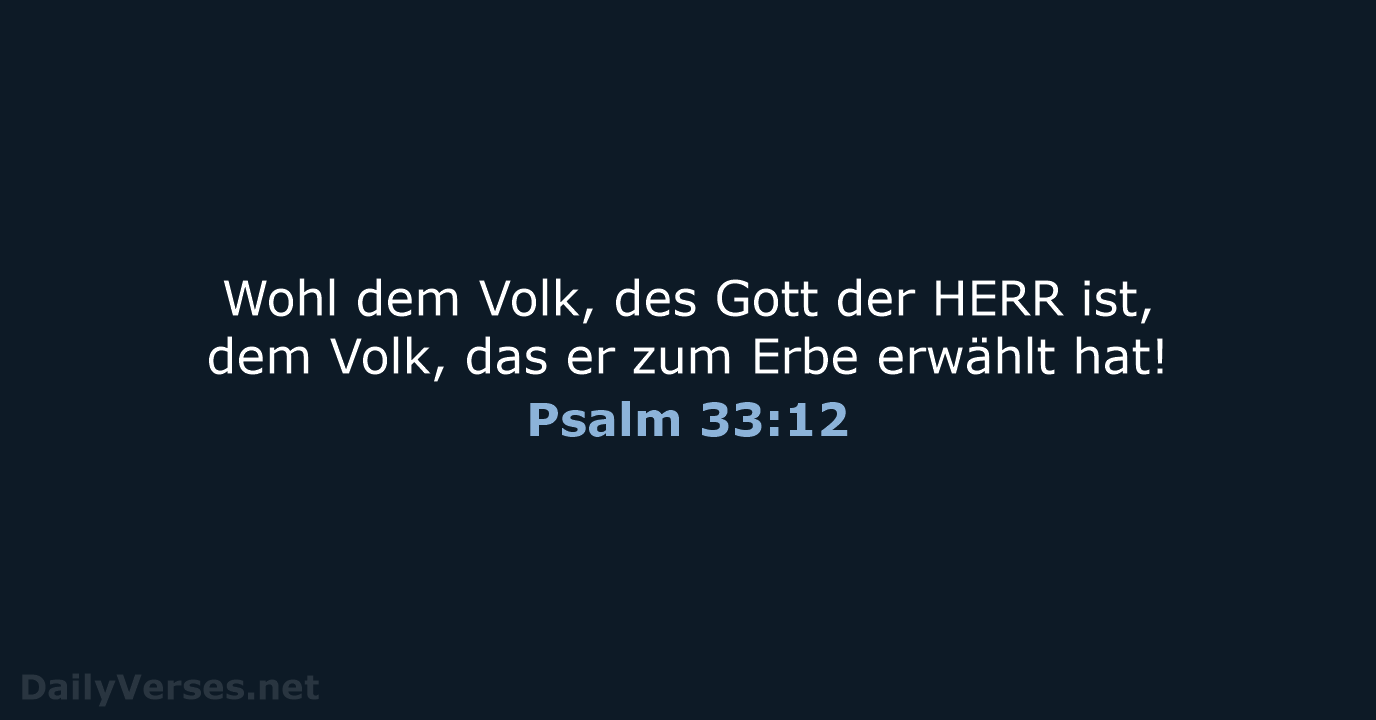 Psalm 33:12 - LU12