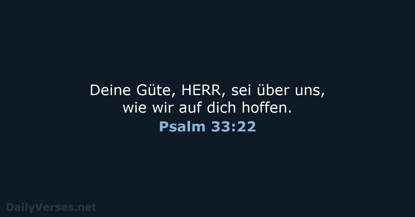 Psalm 33:22 - LU12