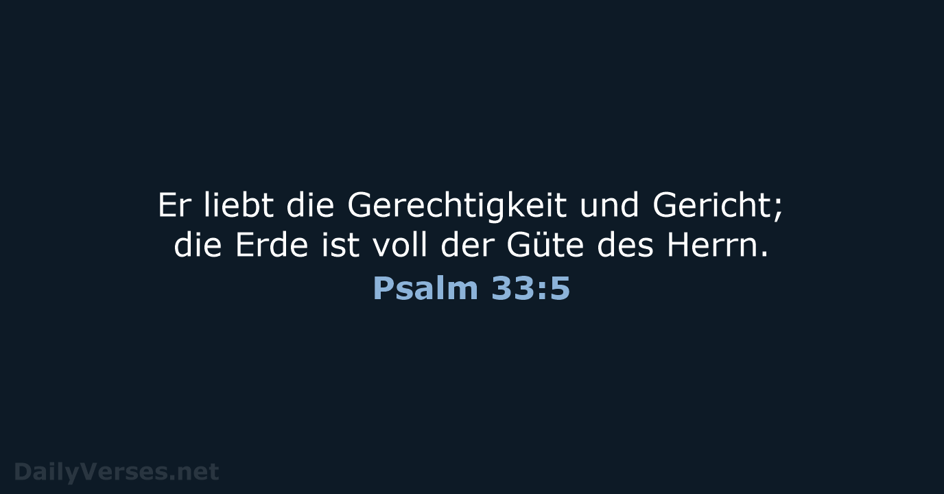 Psalm 33:5 - LU12
