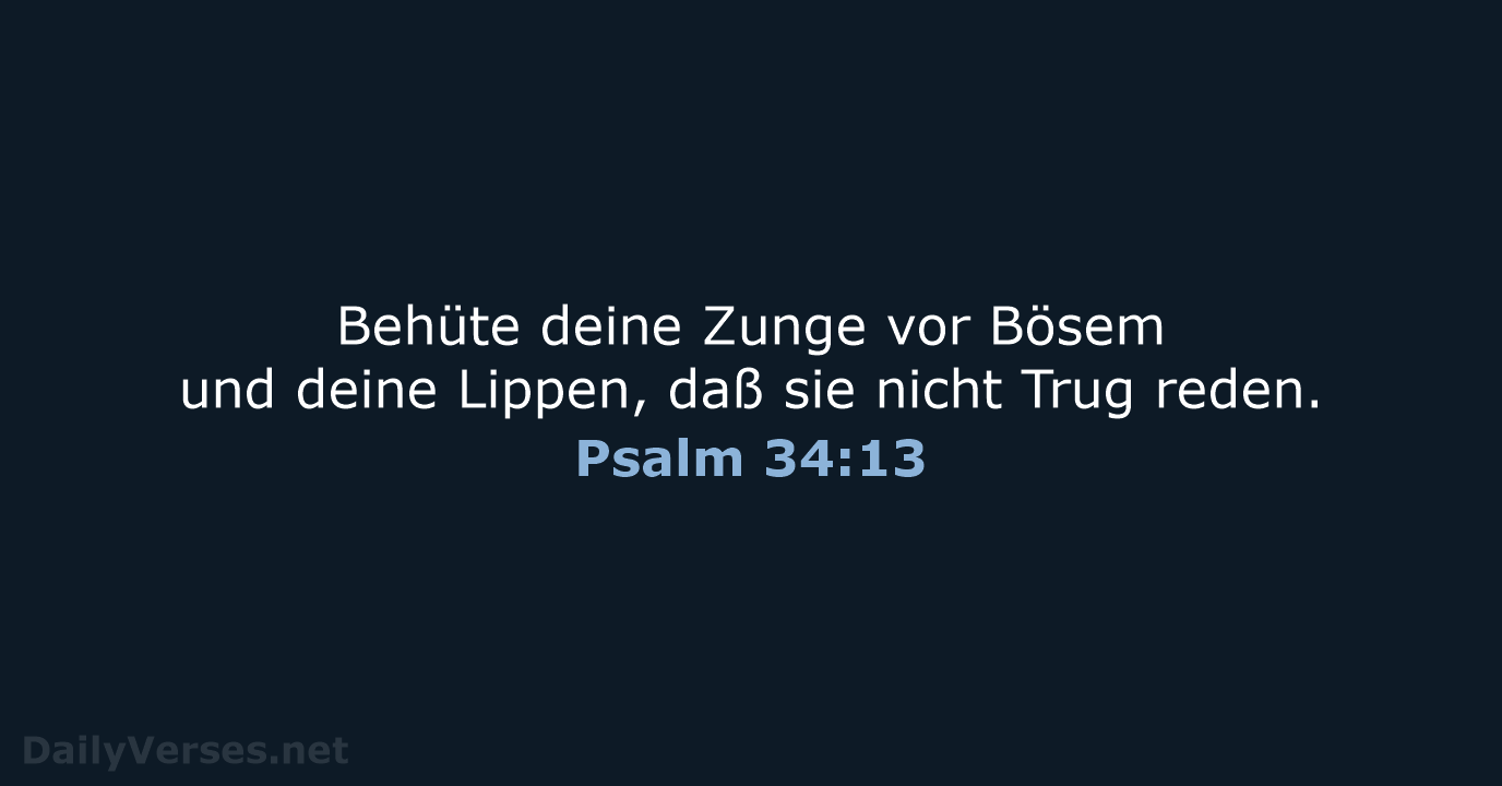 Psalm 34:13 - LU12