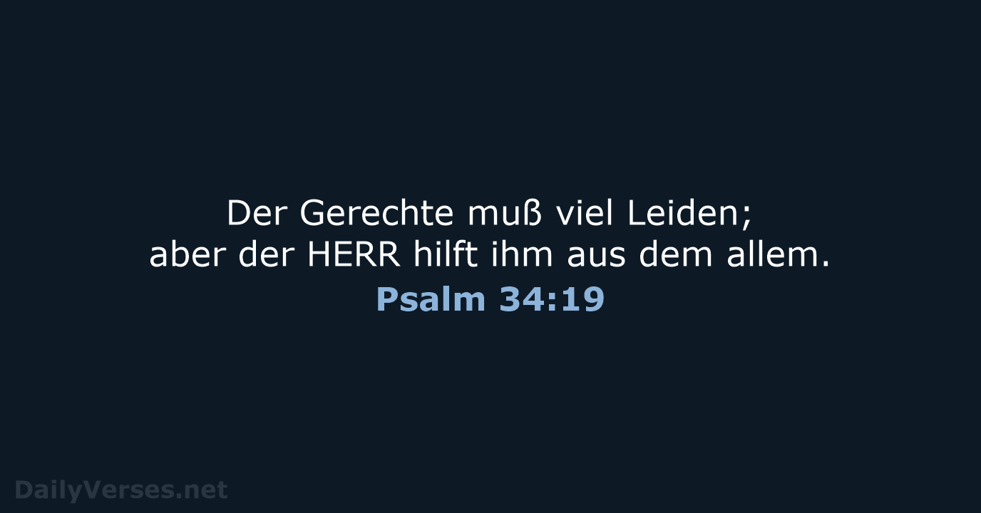Psalm 34:19 - LU12