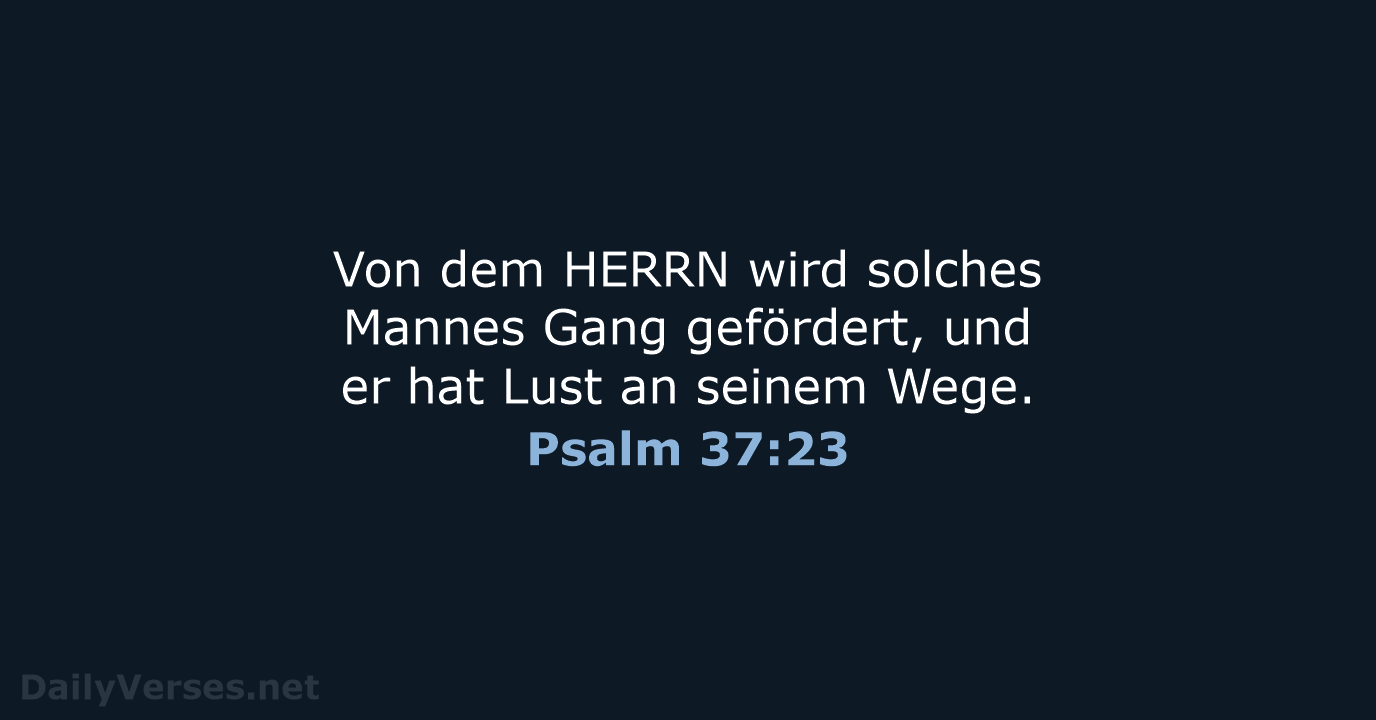 Psalm 37:23 - LU12