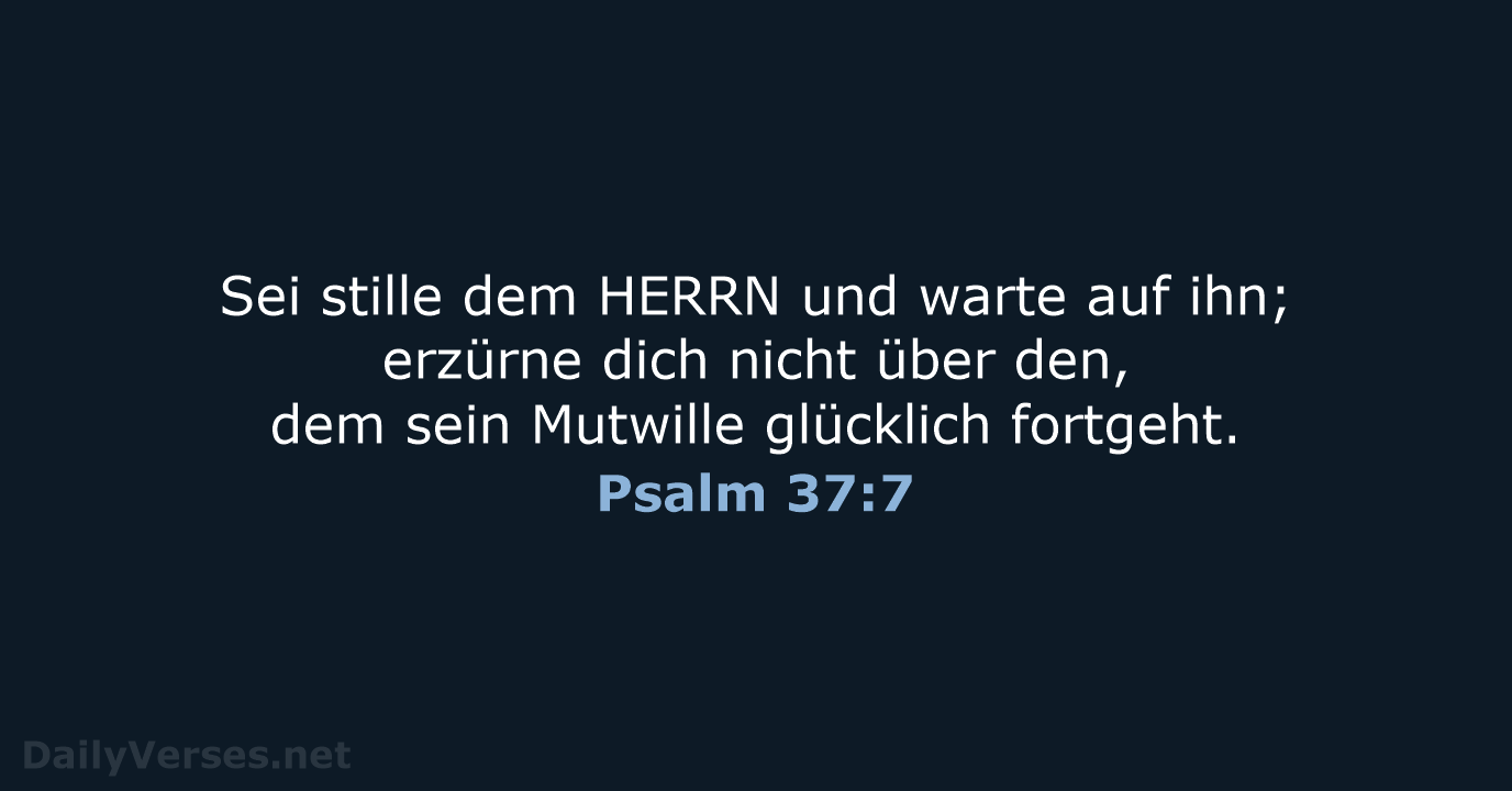 Psalm 37:7 - LU12