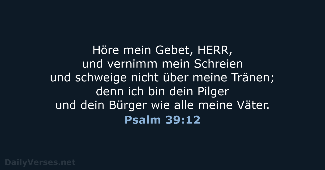 Psalm 39:12 - LU12