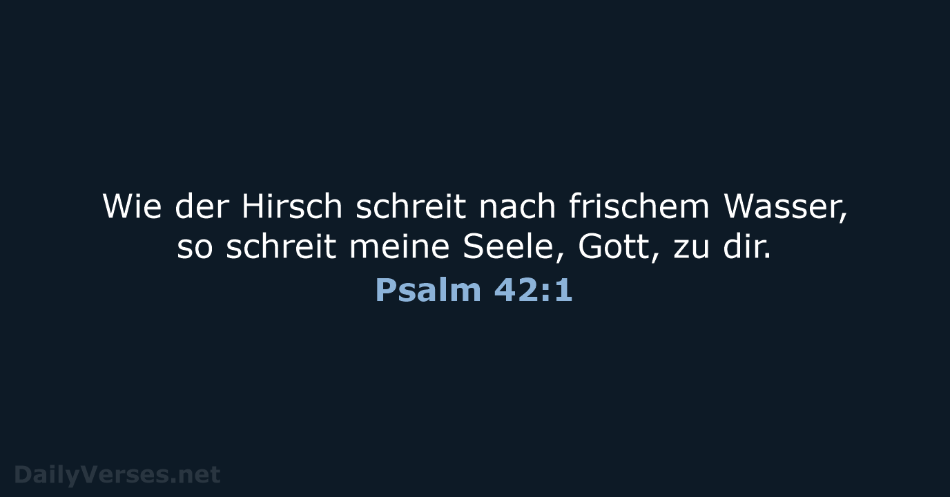 Psalm 42:1 - LU12