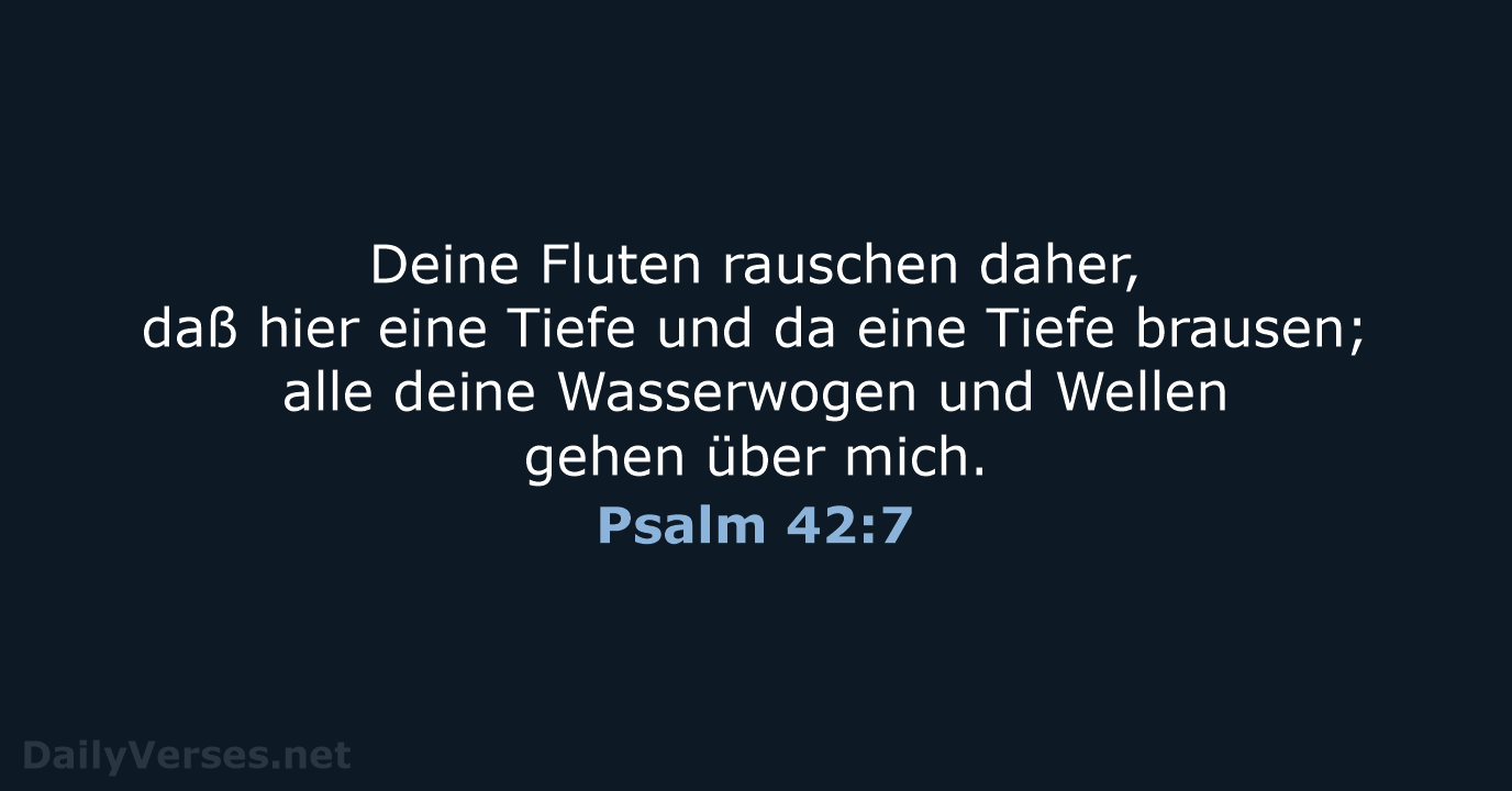 Psalm 42:7 - LU12