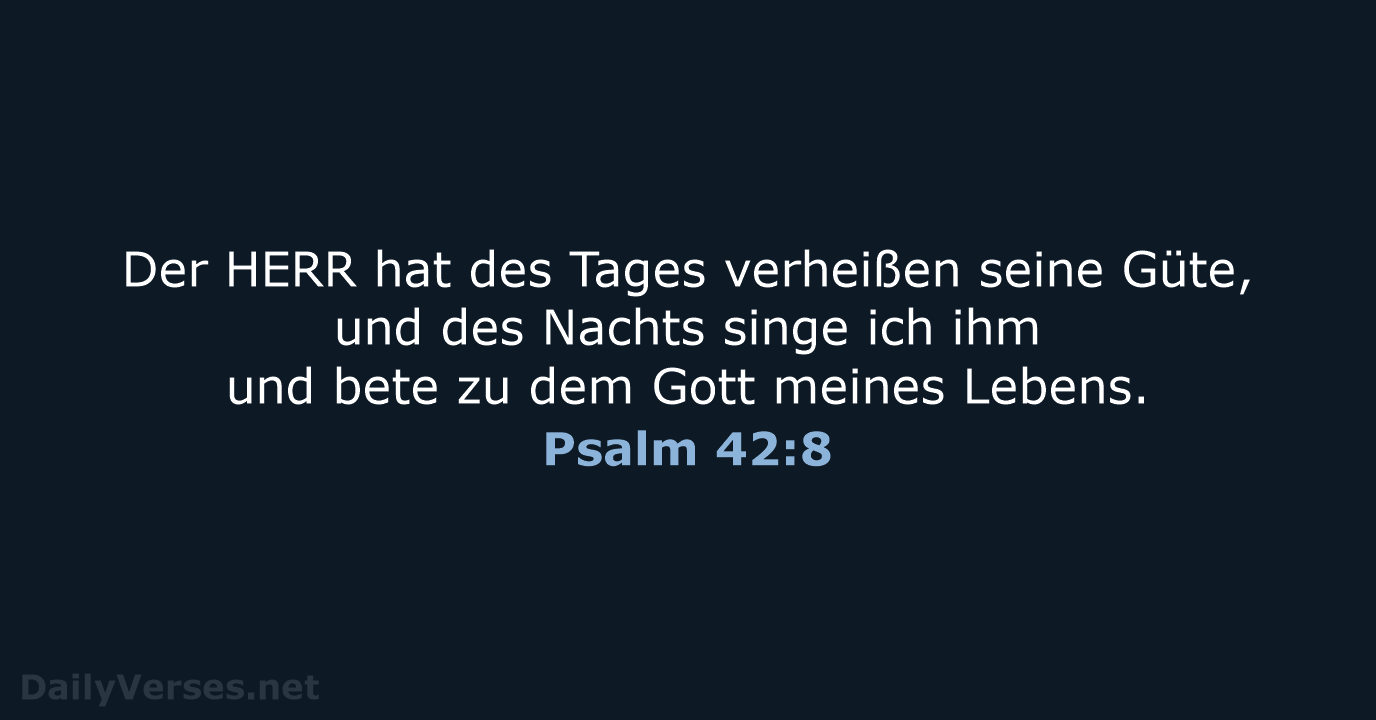 Psalm 42:8 - LU12
