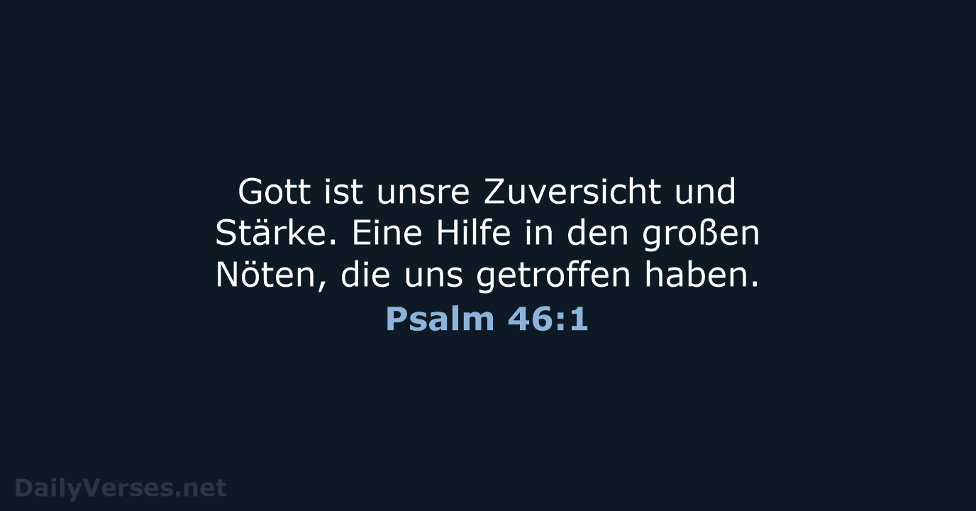 Psalm 46:1 - LU12