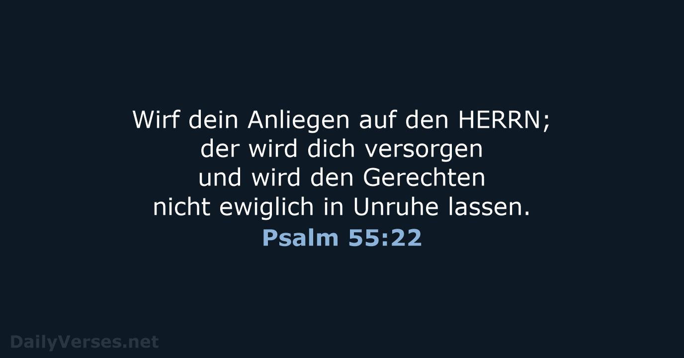 Psalm 55:22 - LU12