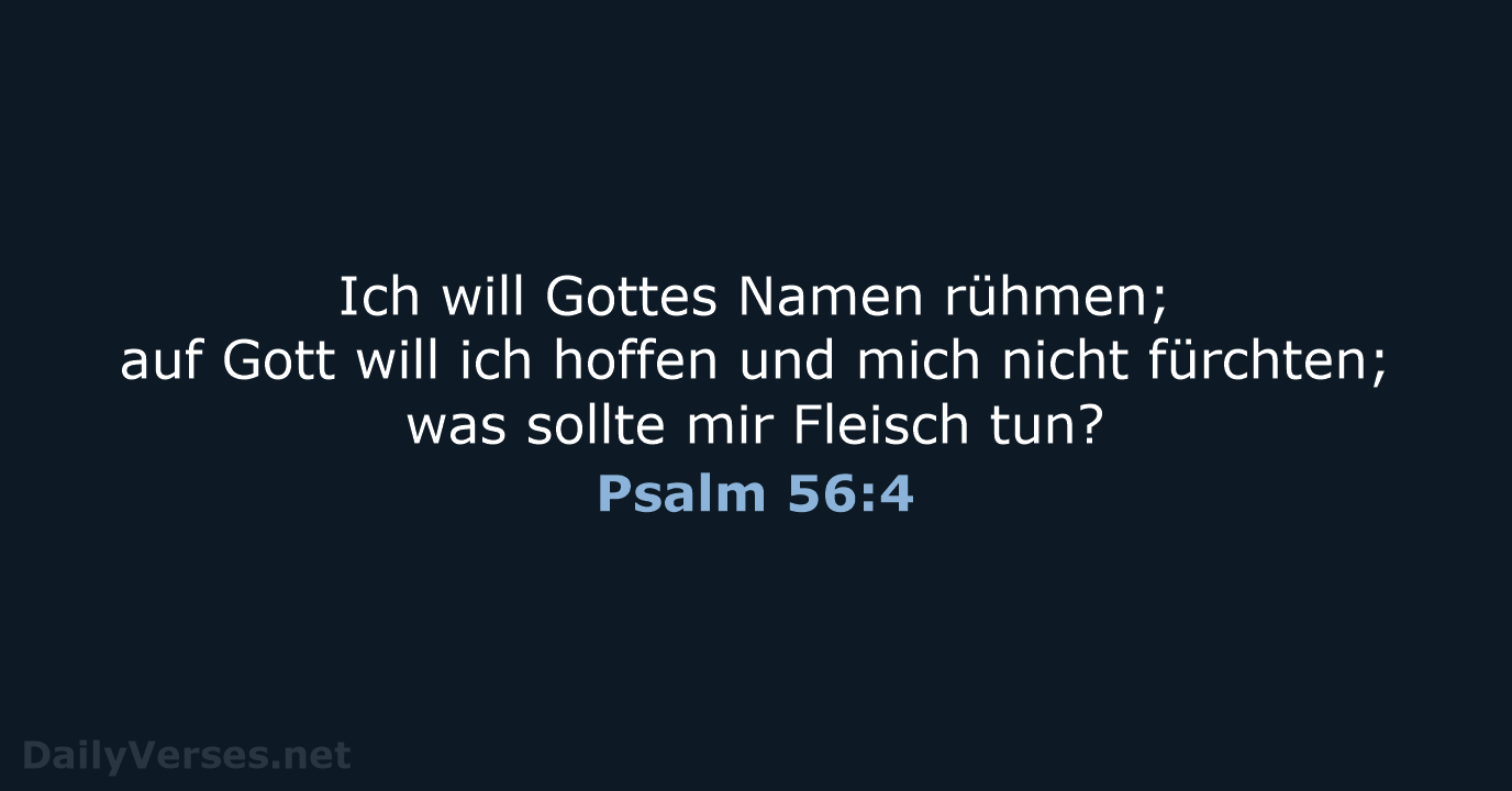 Psalm 56:4 - LU12