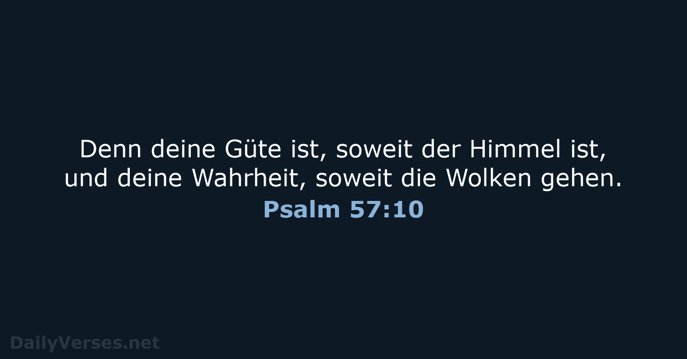 Psalm 57:10 - LU12