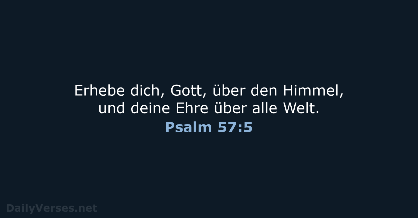 Psalm 57:5 - LU12