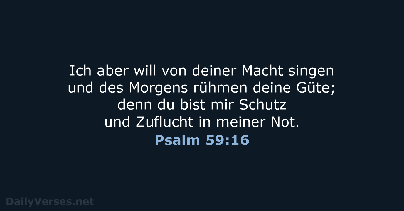Psalm 59:16 - LU12