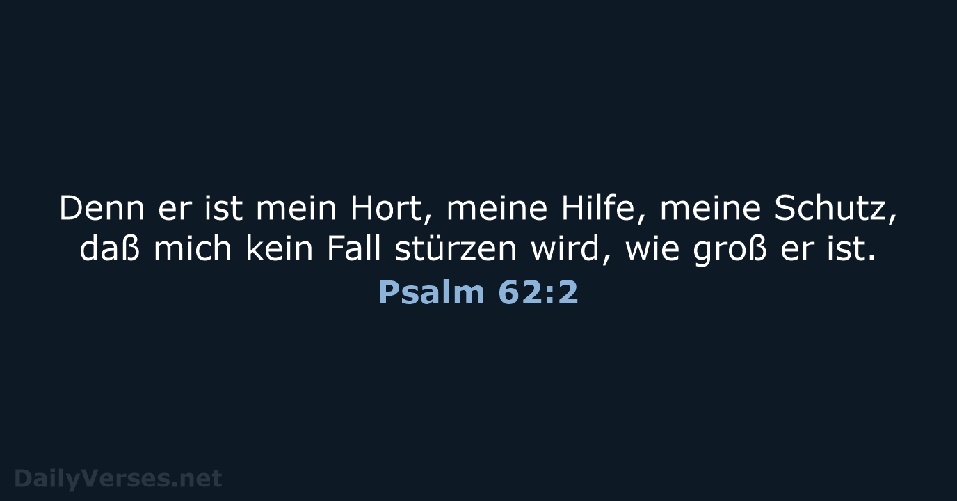 Psalm 62:2 - LU12