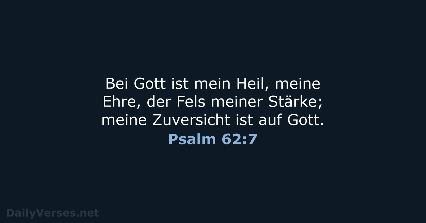 Psalm 62:7 - LU12