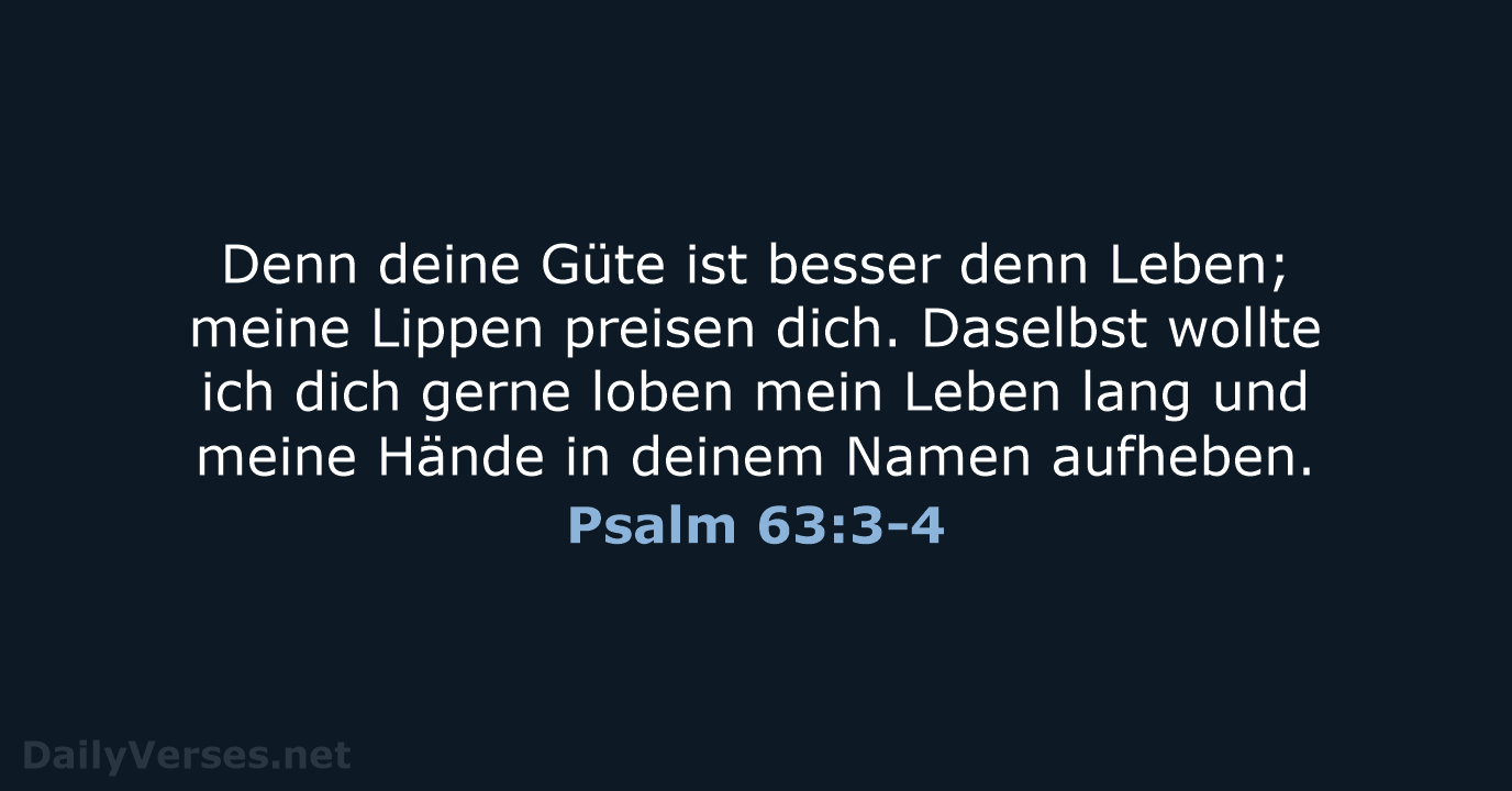 Psalm 63:3-4 - LU12