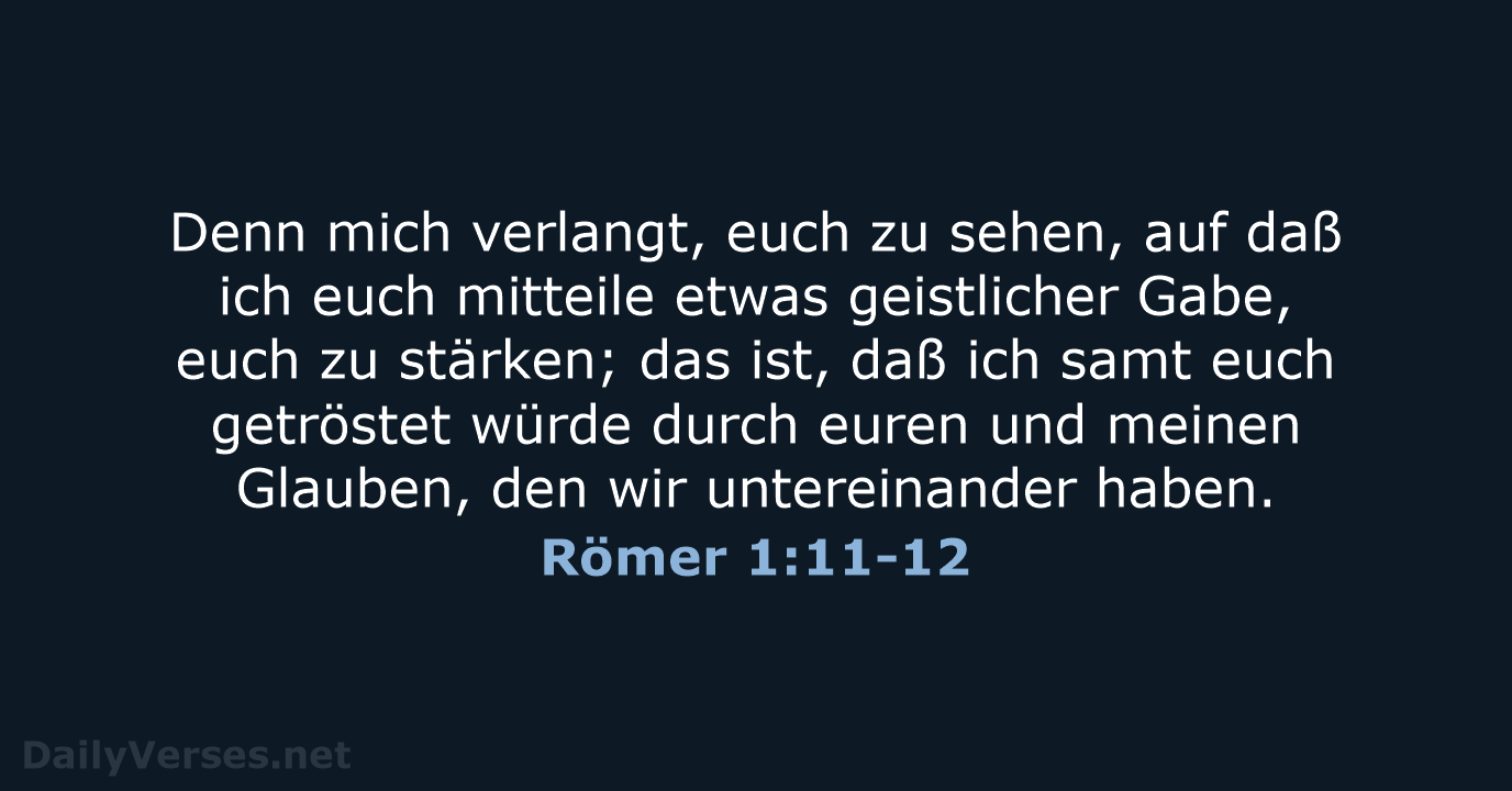 Römer 1:11-12 - LU12