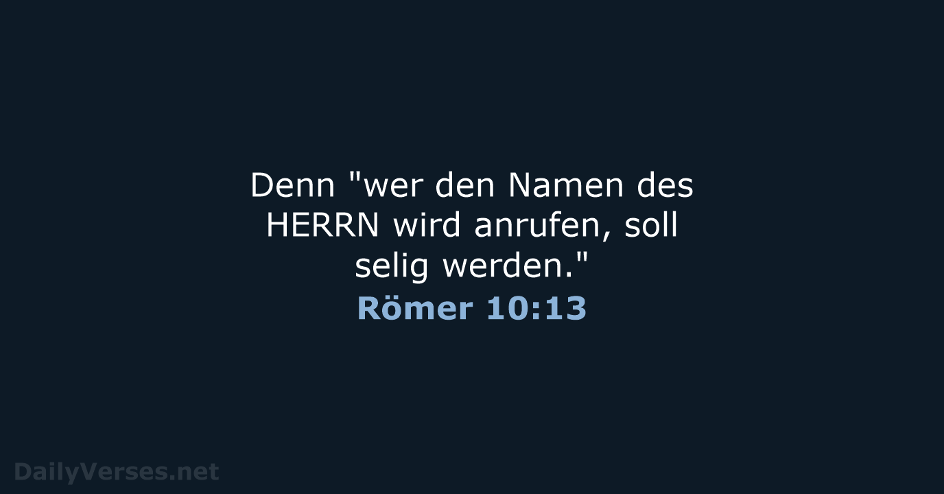 Römer 10:13 - LU12