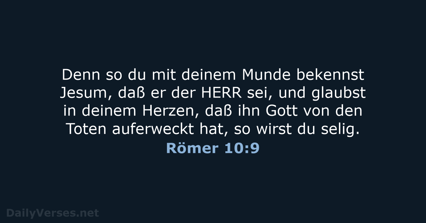Römer 10:9 - LU12