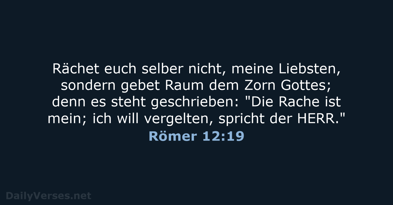 Römer 12:19 - LU12