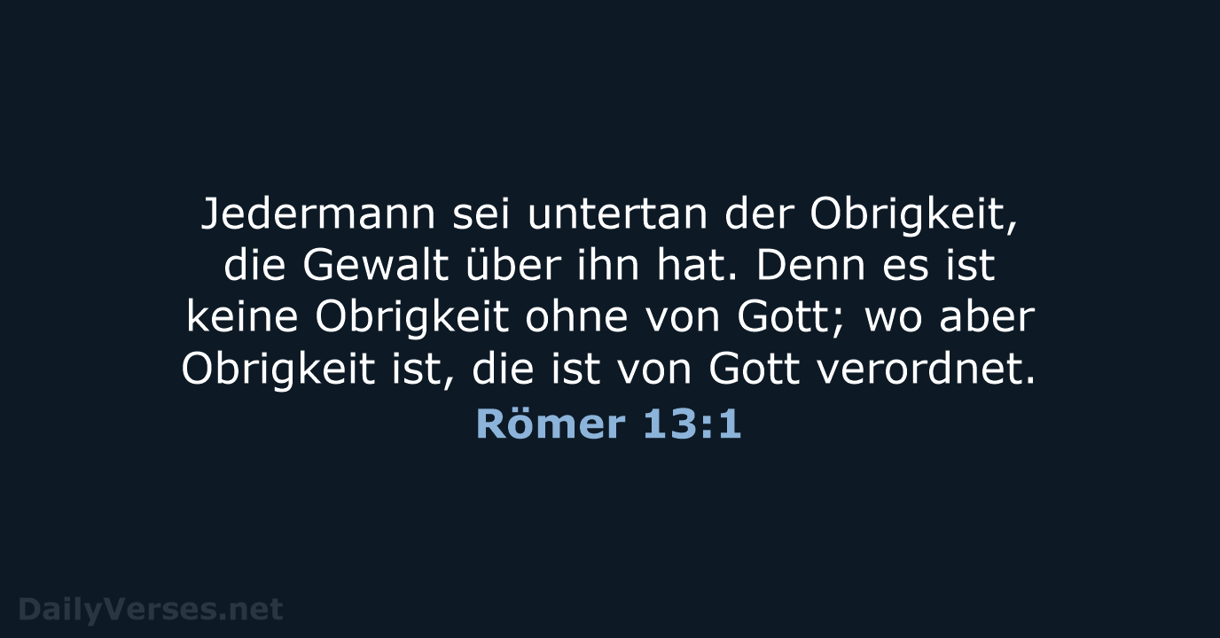 Römer 13:1 - LU12