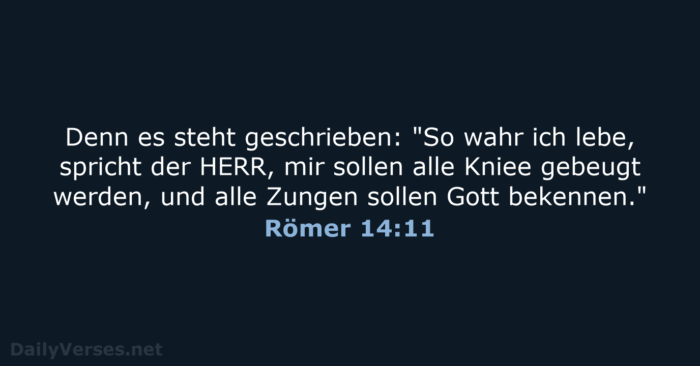 Römer 14:11 - LU12