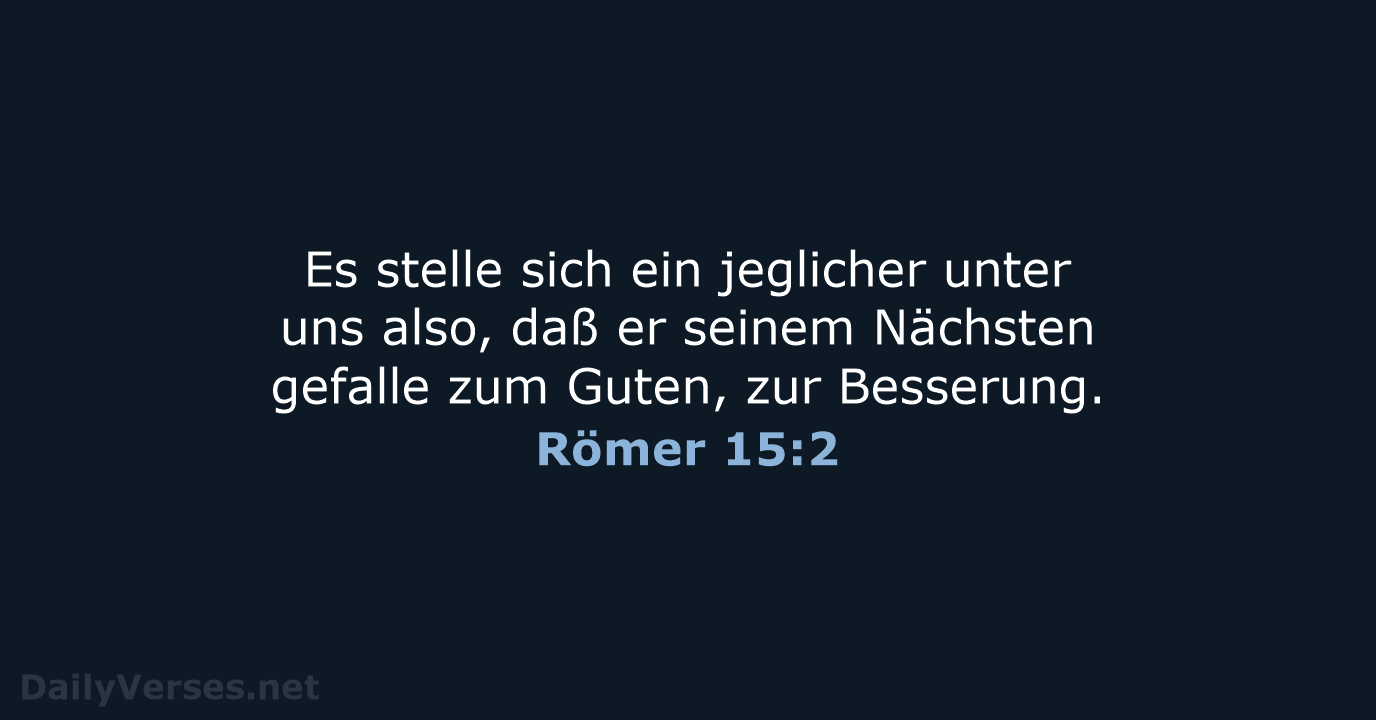 Römer 15:2 - LU12