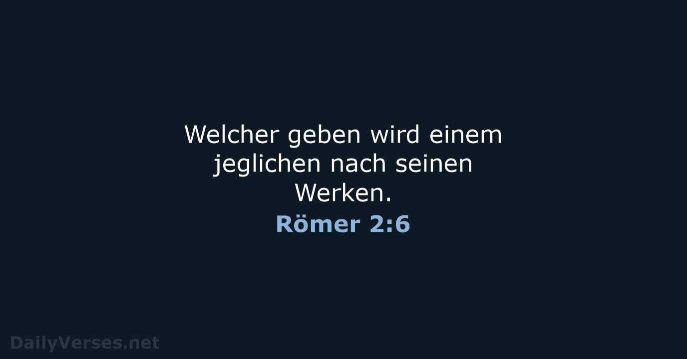 Römer 2:6 - LU12