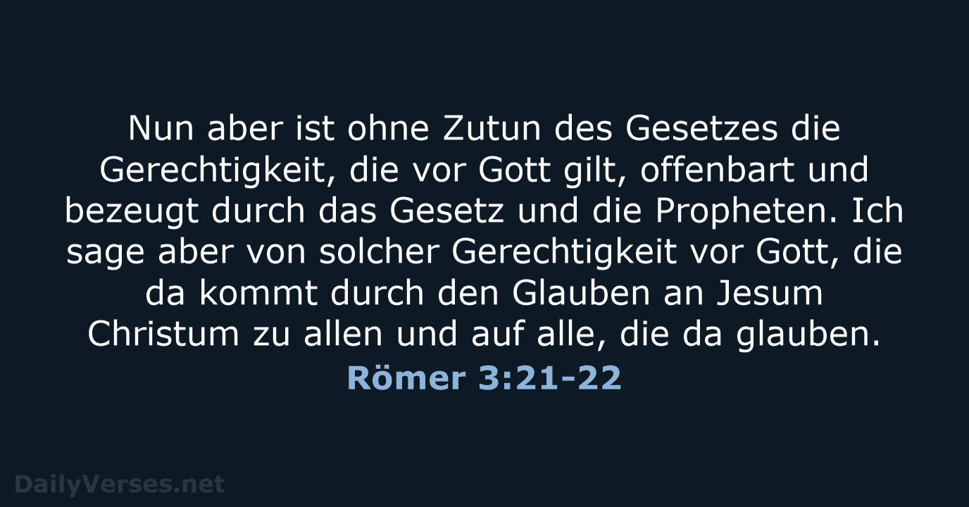 Römer 3:21-22 - LU12