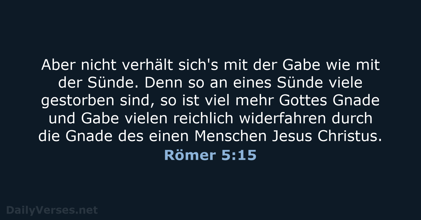 Römer 5:15 - LU12