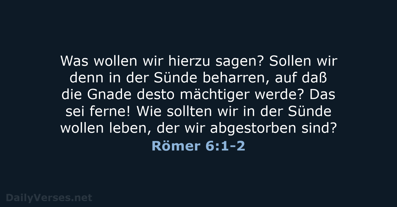 Römer 6:1-2 - LU12