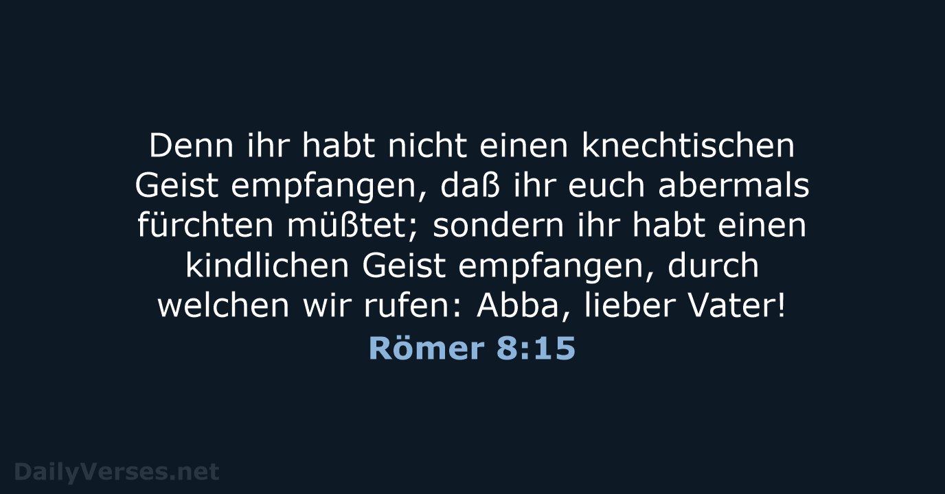 Römer 8:15 - LU12