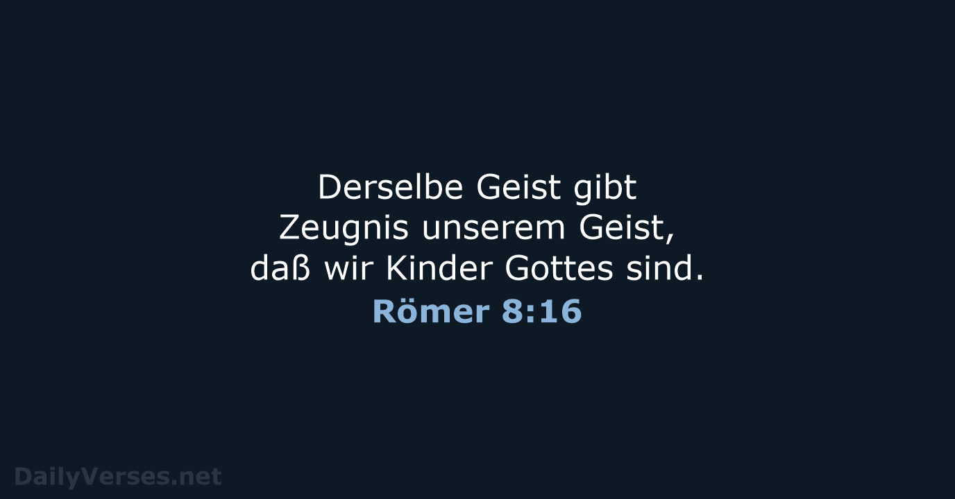 Römer 8:16 - LU12