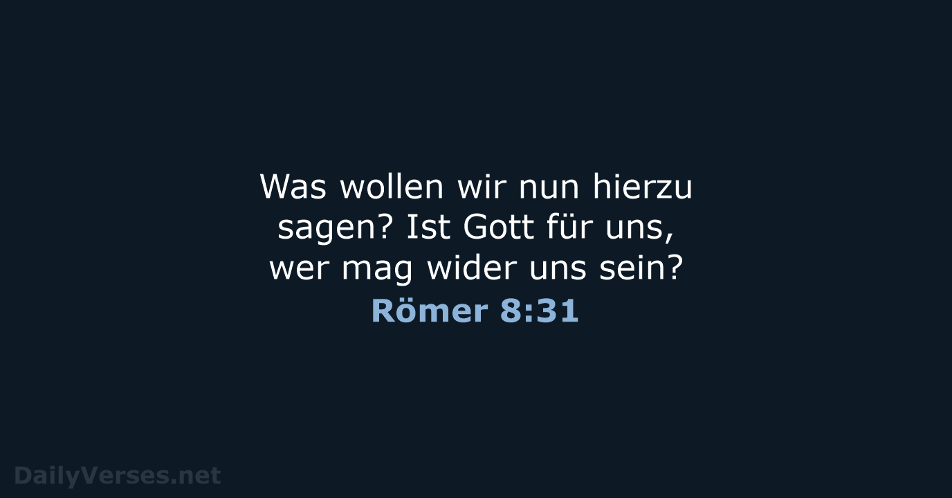 Römer 8:31 - LU12