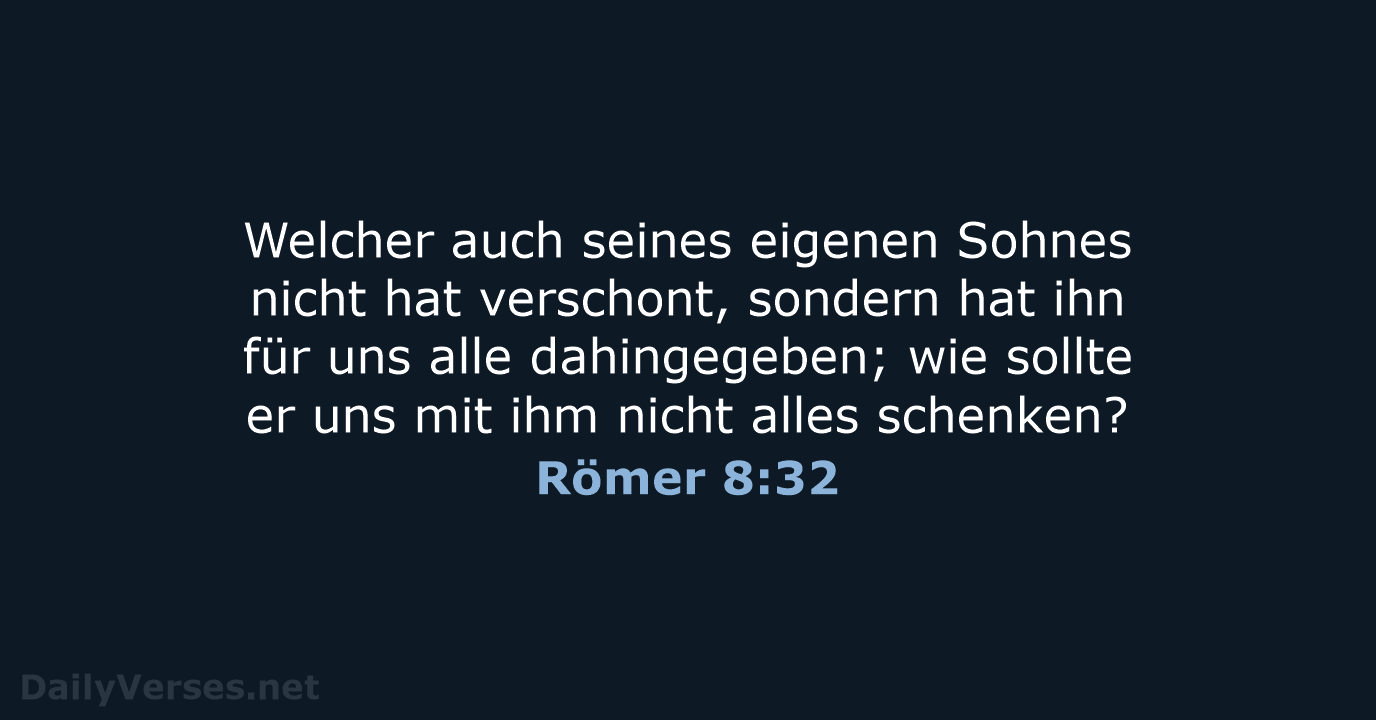 Römer 8:32 - LU12