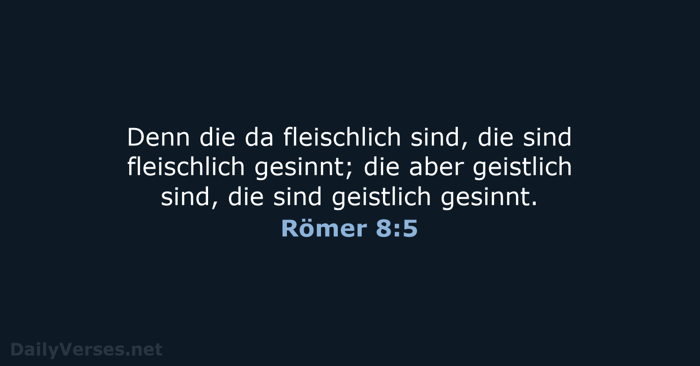 Römer 8:5 - LU12
